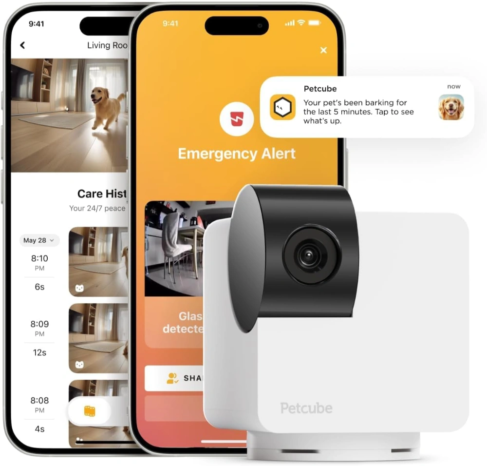Petcube Cam 360 Camera | Ultimate Interactive WiFi Pet & Home Security Pan‑Tilt Camera